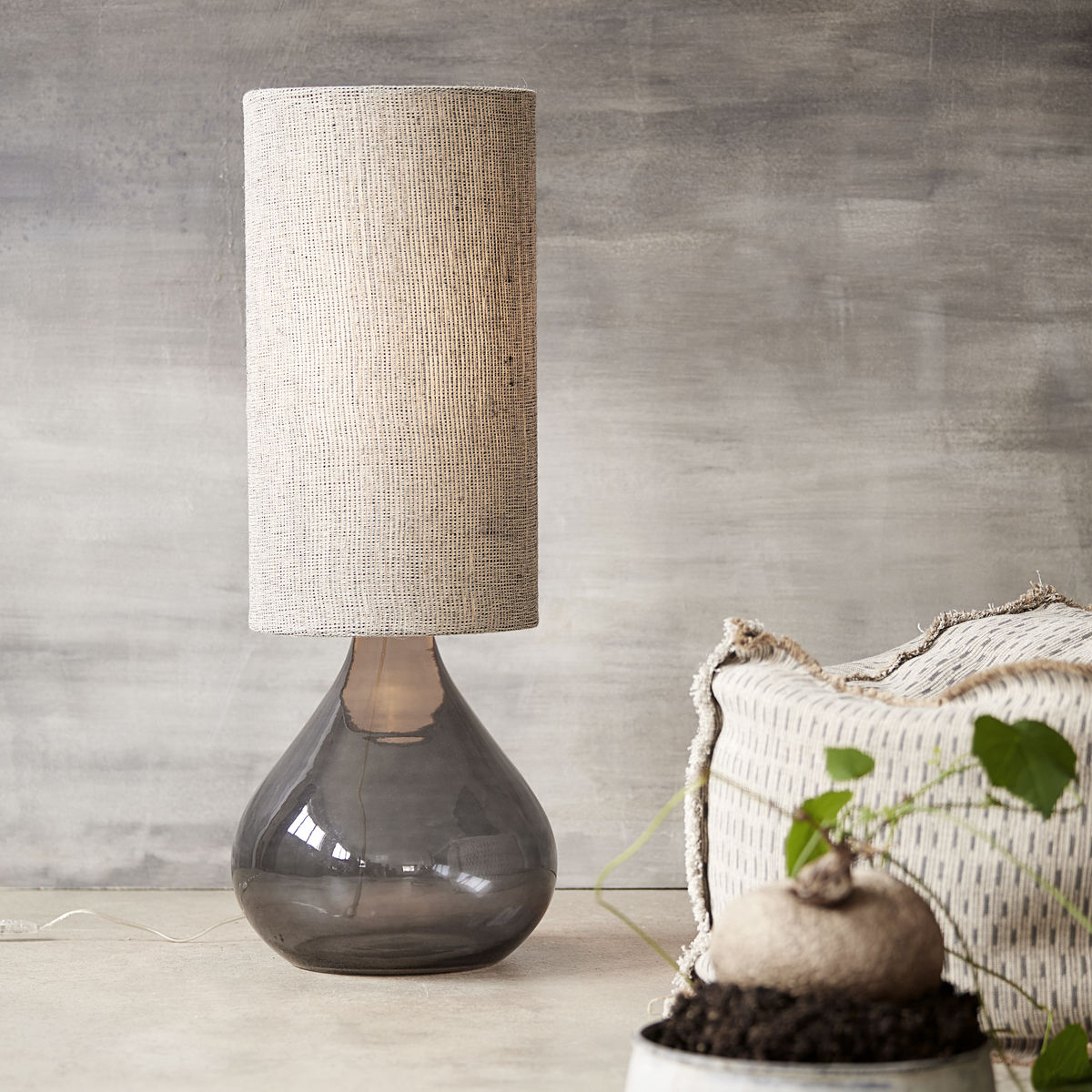 Bordlampe Big, mørkegrå