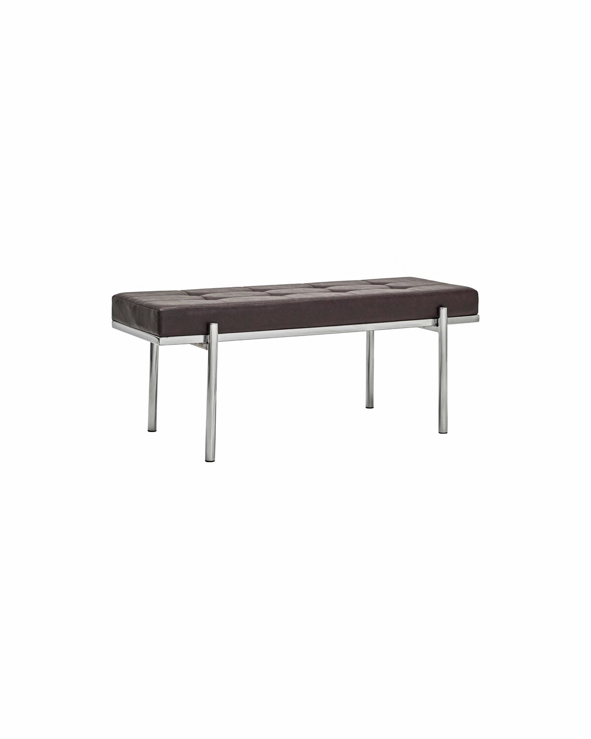 House Doctor - Bænk, Lao, Mulberry, Chrome finish