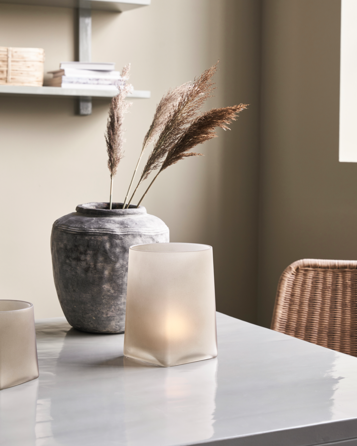 House Doctor - Lysestage, Made, Lysebrun billede