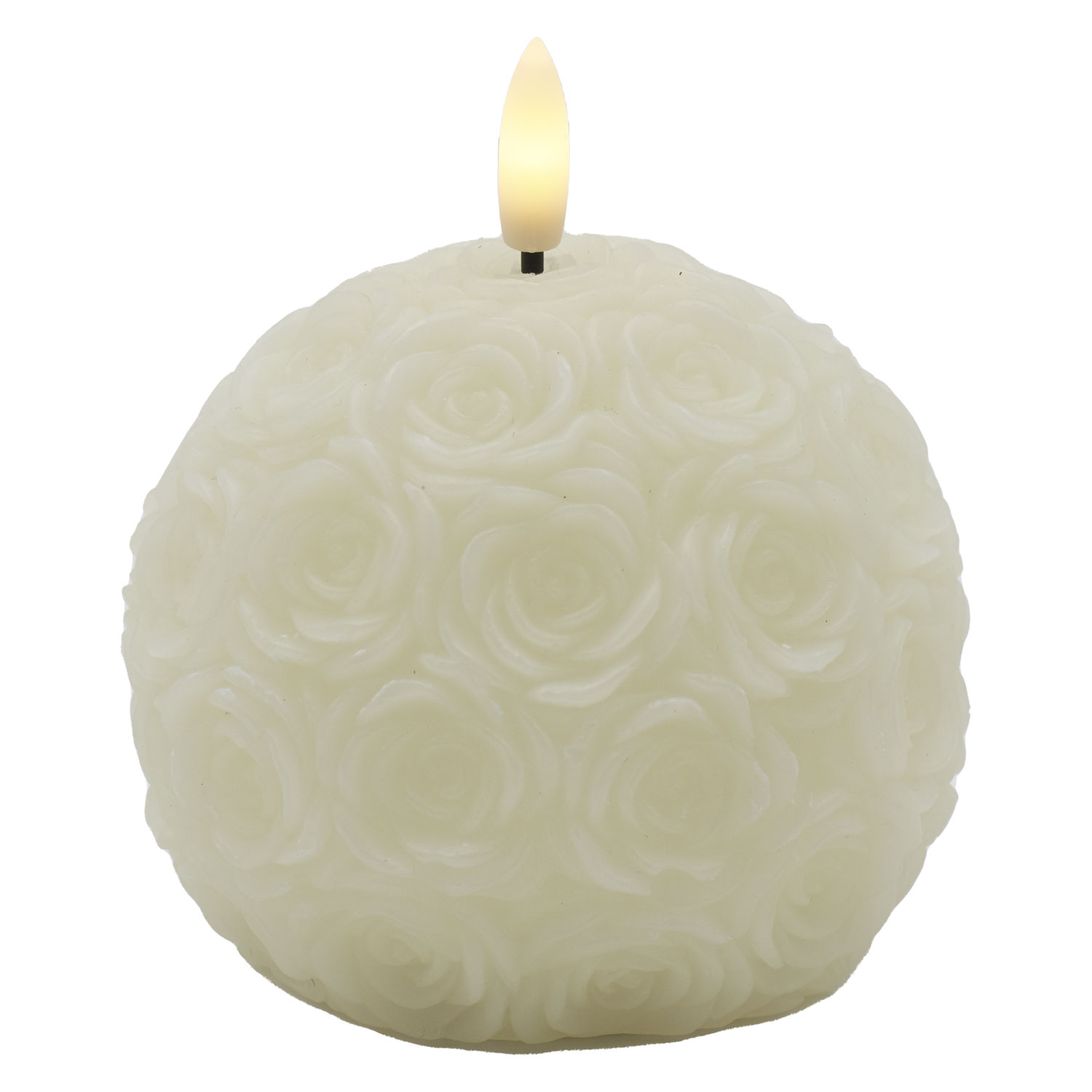 Rosalina, Ø10x H8,4cm, Cream