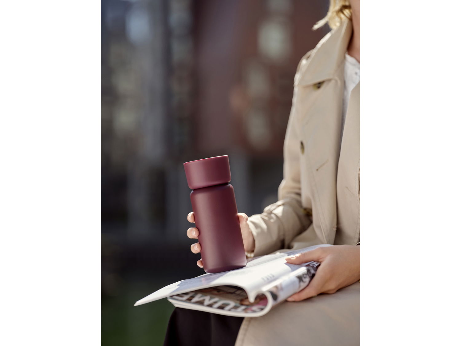 Zone Singles Termokop med to låg 400 ml Mulberry