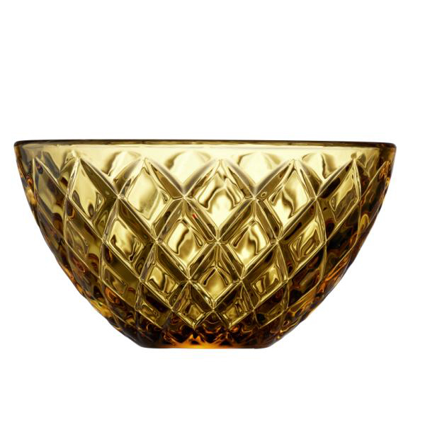 Lyngby Glas Sorrento Skål Dia 12 cm 4 stk. Amber Lyngby Glas Sorrento Skål Dia 12 cm 4 stk. Amber