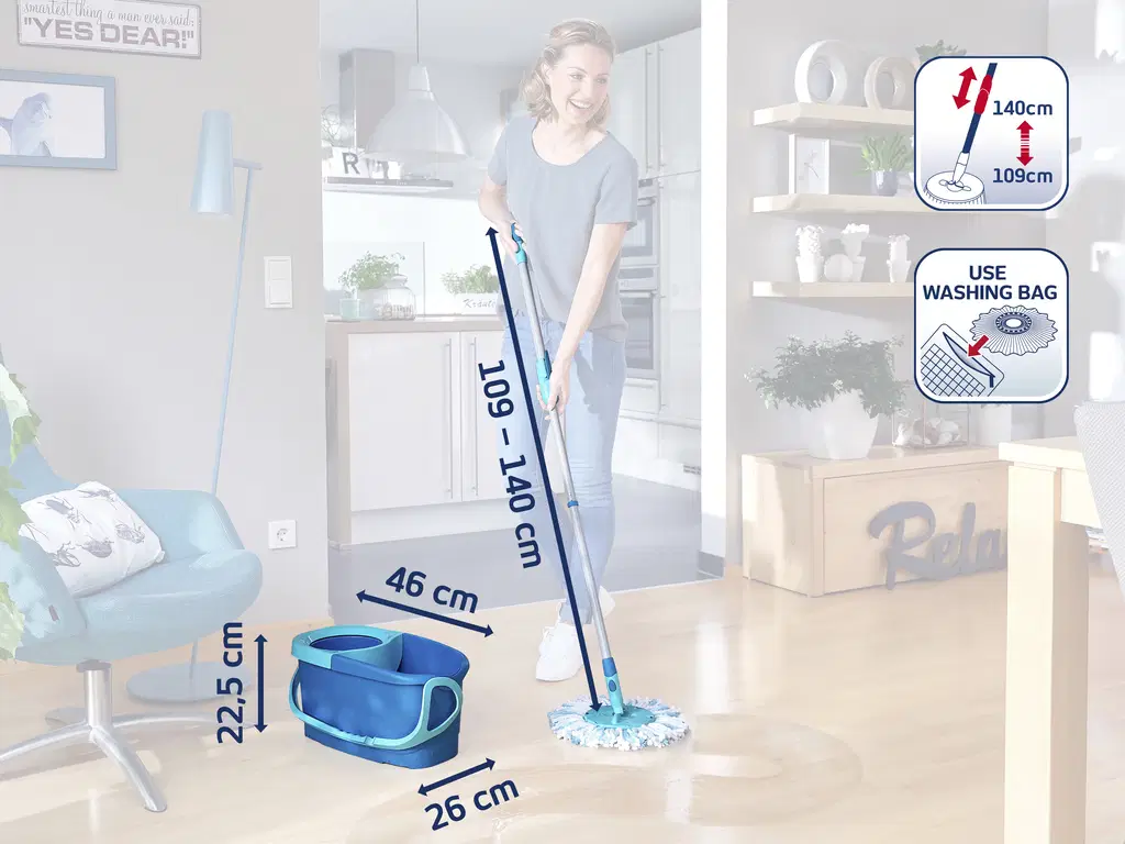 Leifheit Gulvvaskersæt CLEAN TWIST DISC ERGO Grøn