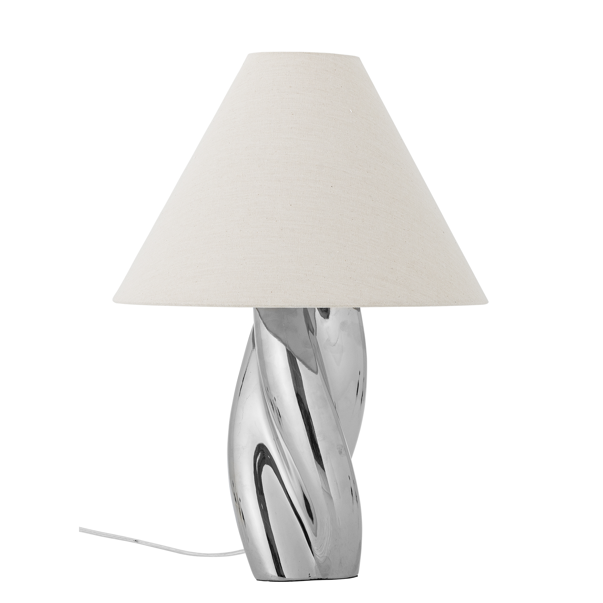 Bloomingville - Silva Bordlampe, Sølv, Stentøj, D35xH49 cm