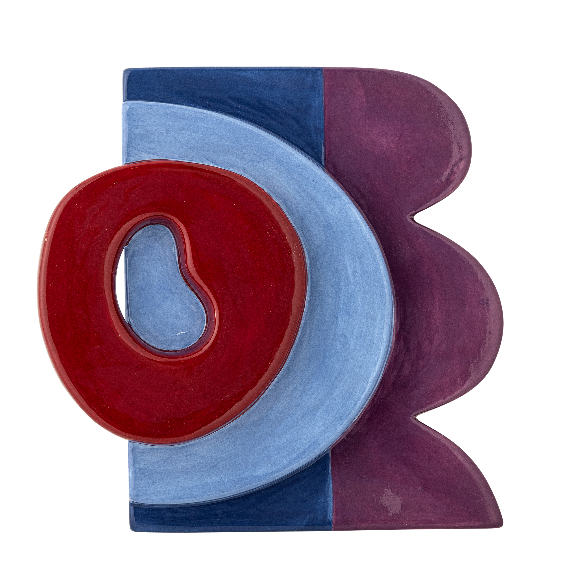 Bloomingville - Polivia Vægdekoration, Multifarvet, Keramik, L21xH21xW5,5 cm