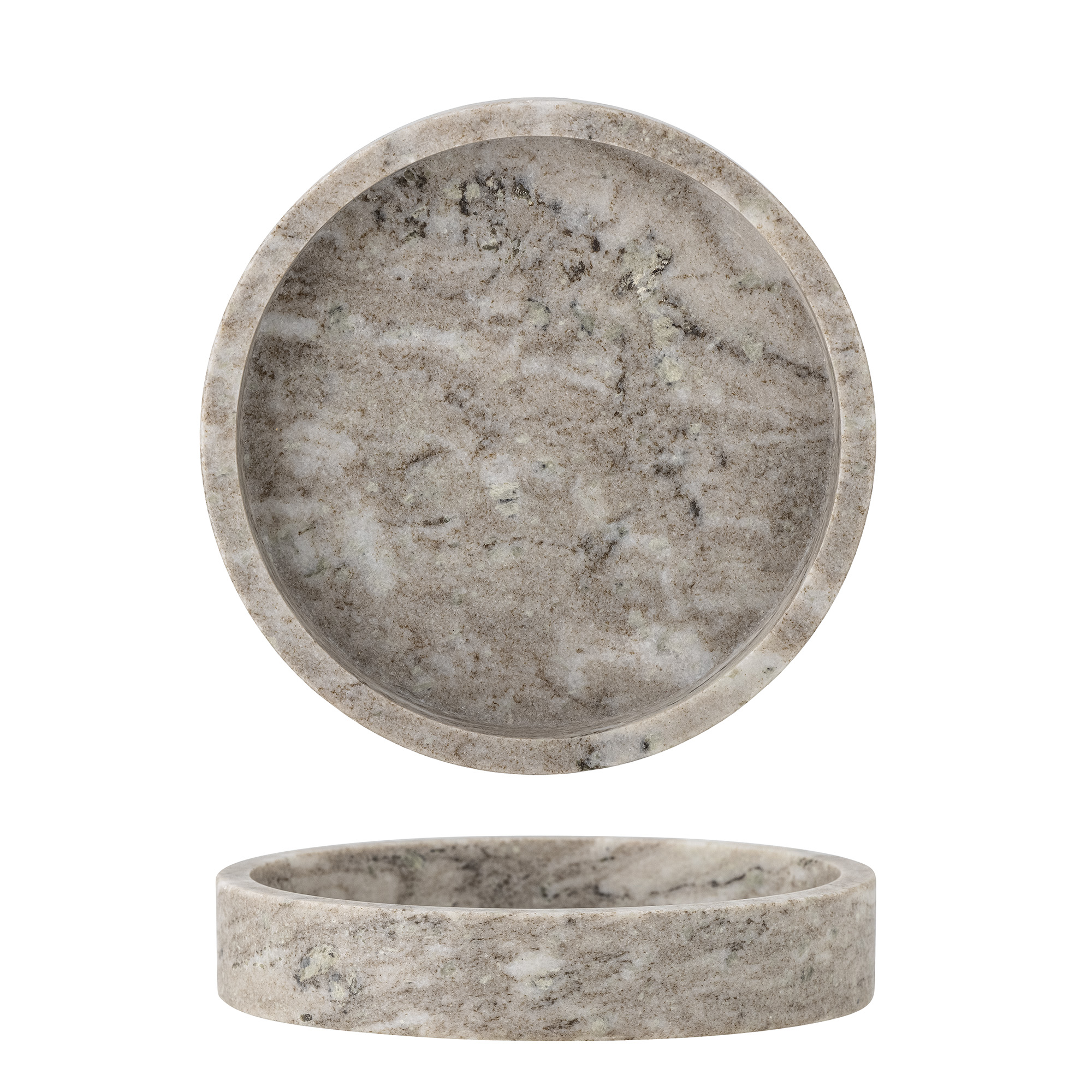 Bloomingville - Ivette Fad, Natur, Marmor, D20xH4 cm