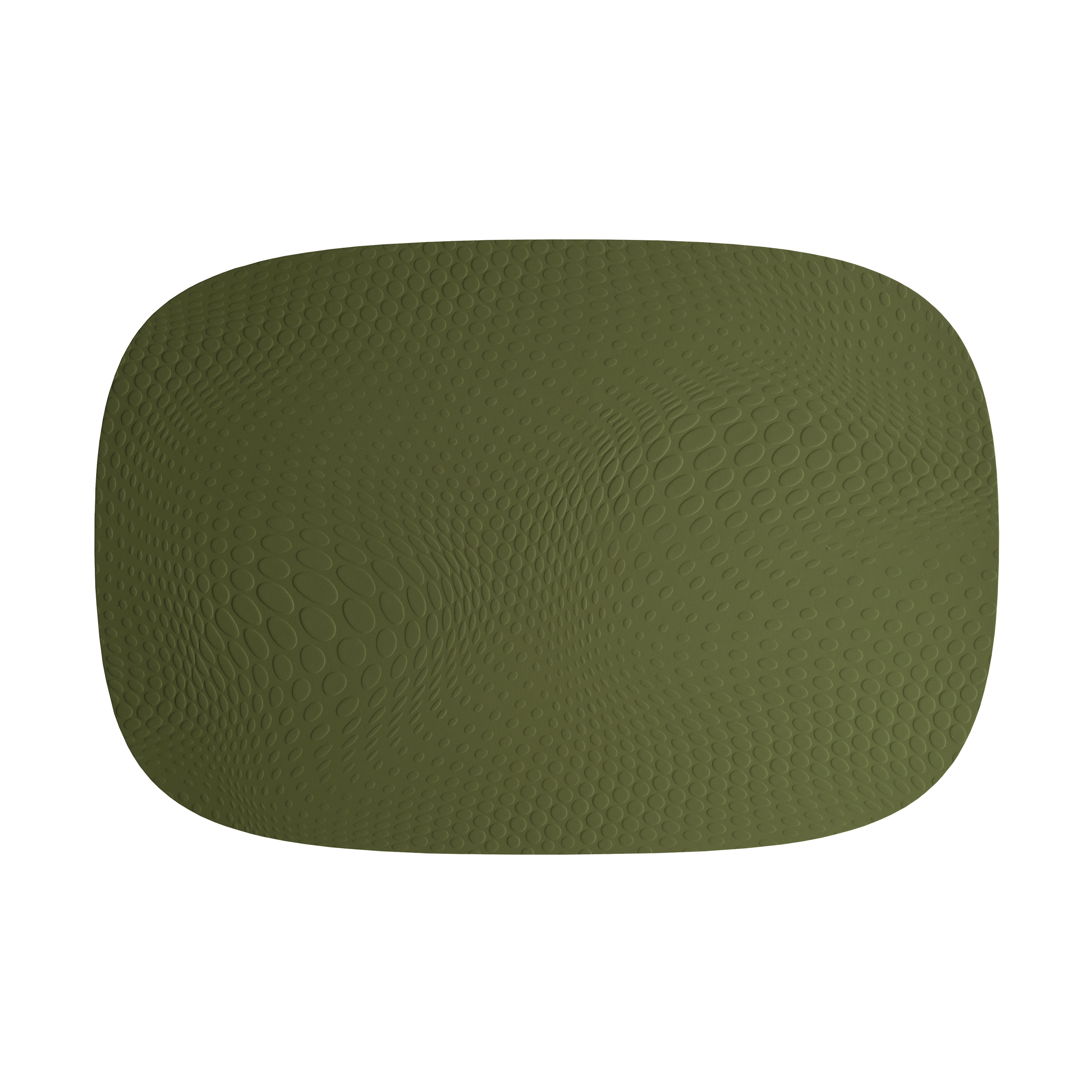 Karim Rashid - recycled læder dækkeserviet oliven, 1 stk. Karim Rashid - recycled læder dækkeserviet oliven, 1 stk.