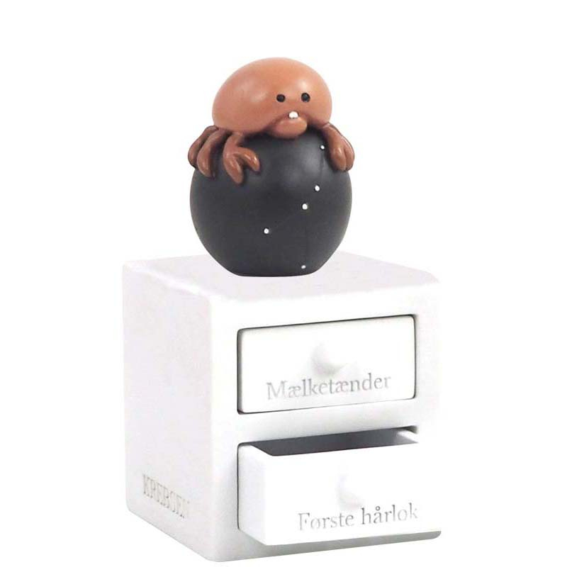 Tandæske og hårlok med stjernetegn fra Kids by Friis - Krebsen 22/6 - 22/7