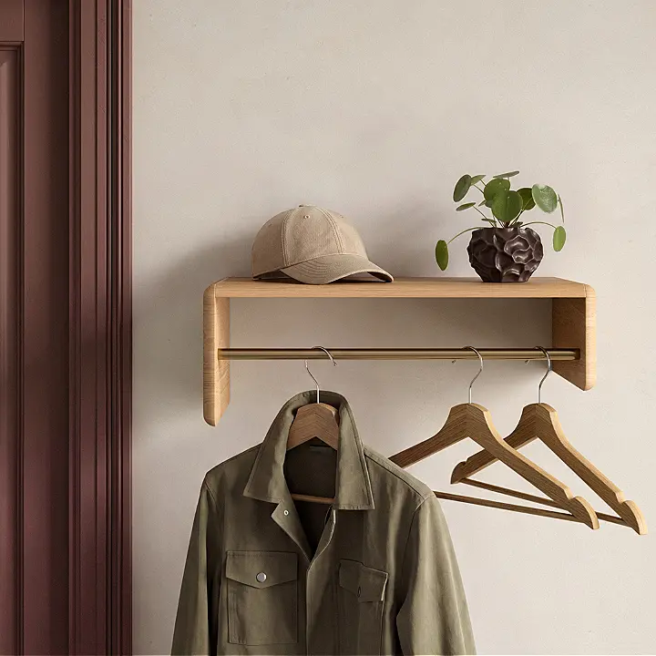 Andersen Furniture - Level Multihylde, L55xD30xH20 cm - 100% Massiv Eg