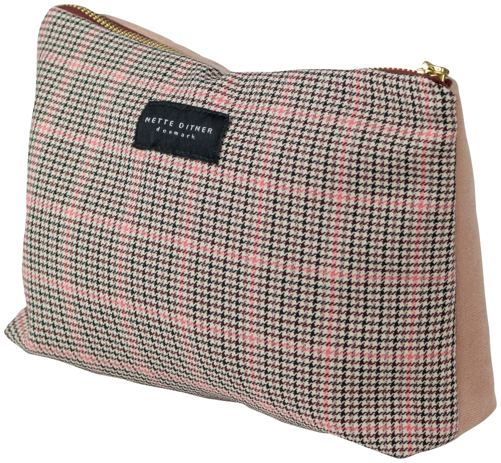 VENUS Kosmetikpung, check/rose* VENUS Kosmetikpung, check/rose*