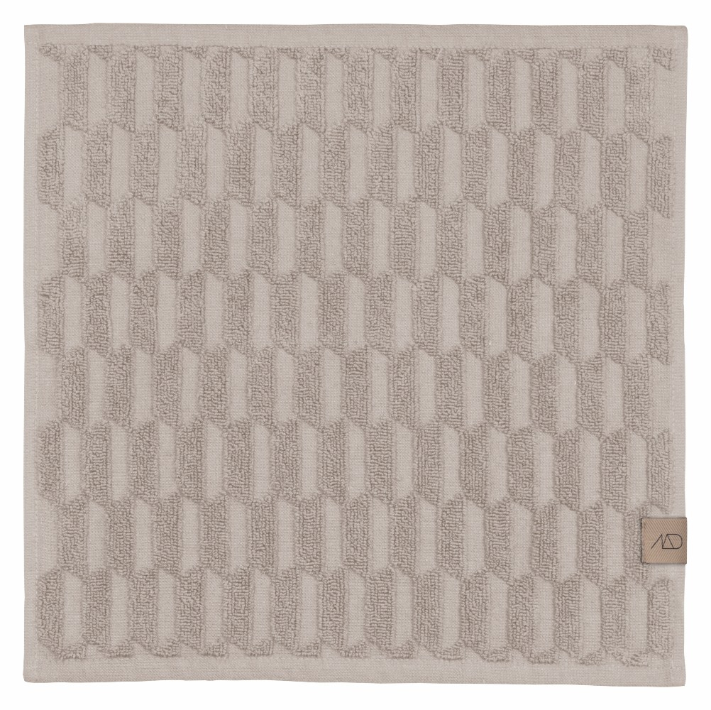 GEO Fingertip håndklæde, 30 x 30 cm, sand 3 stk.