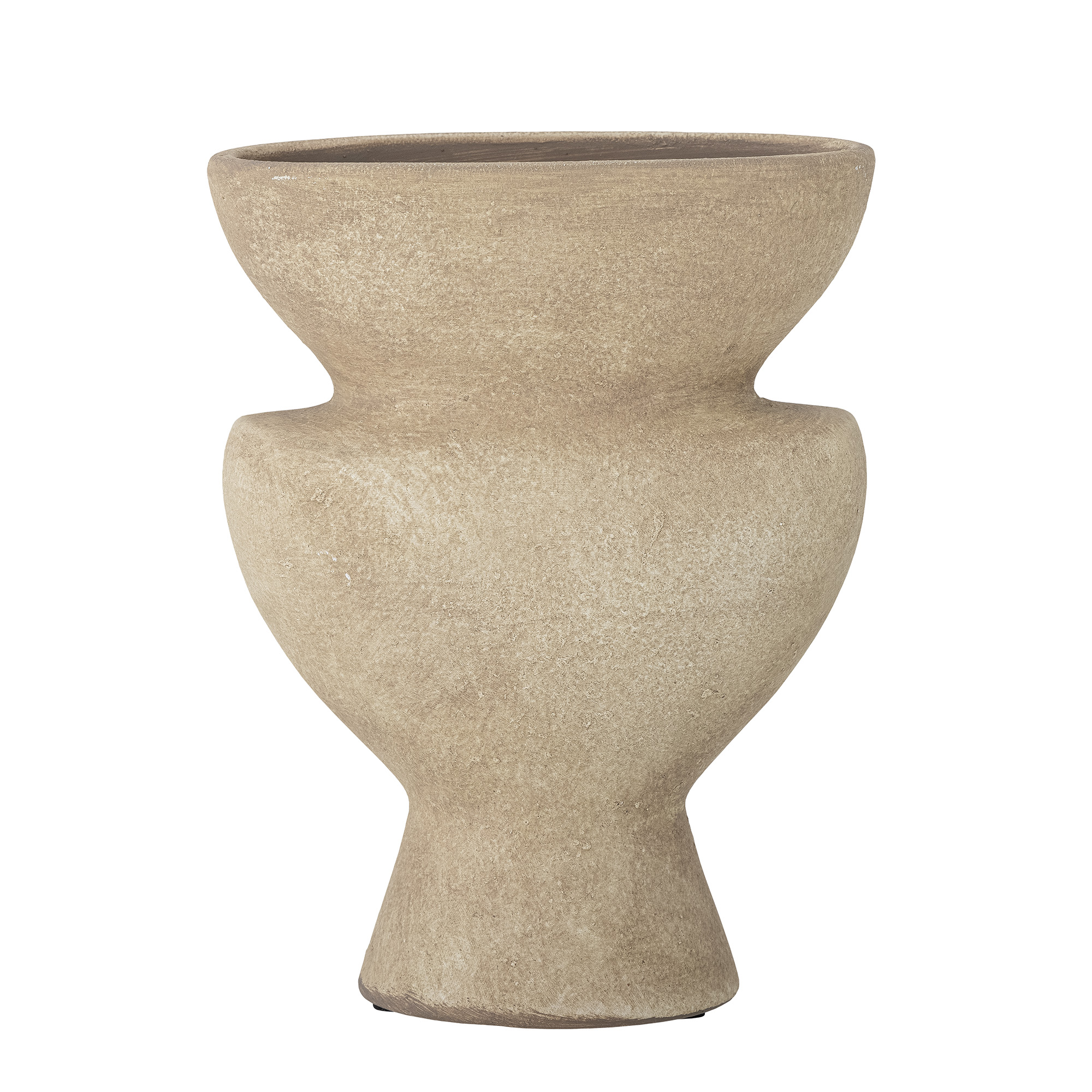 Bloomingville - Cristel Deko Vase, Natur, Terrakotta, L14,5xH19xW8,5 cm billede