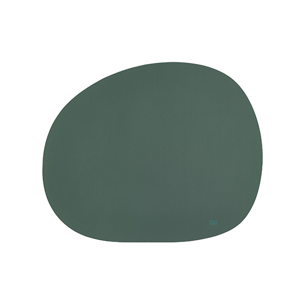 Aida - RAW Silicone dækkeserviet Dark green - soft surface 1 stk 41 x 33,5 cm