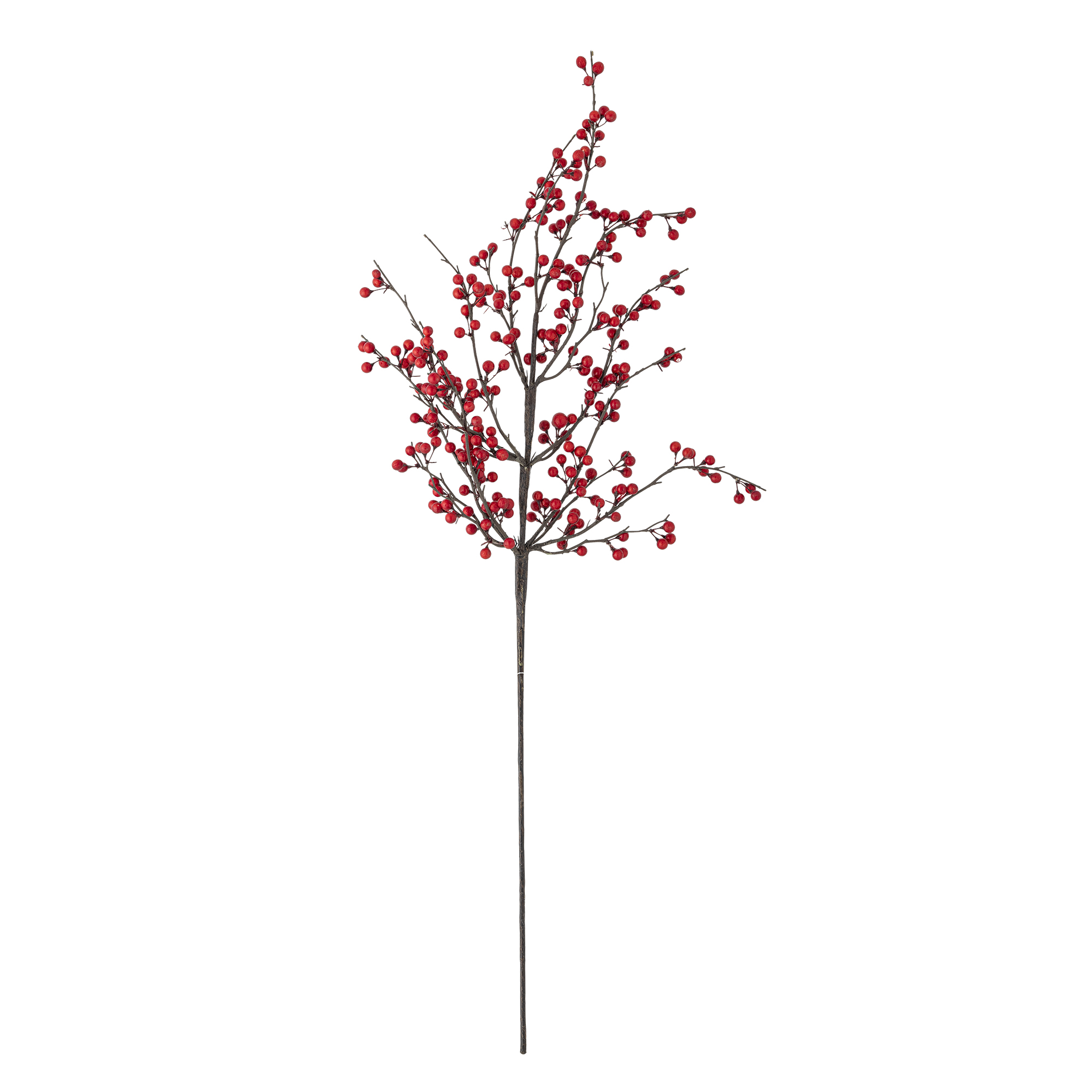Bloomingville - Ilex Stilk, Rød, Kunstige Blomster, D26xL92 cm