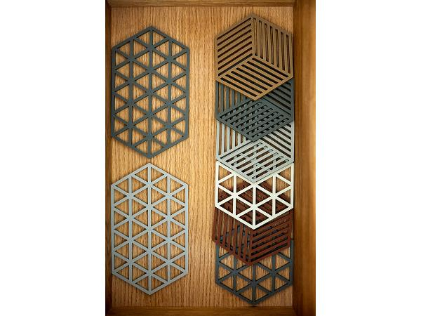 Zone Hexagon Bordskåner 16 x 14 x 0,9 cm Terracotta