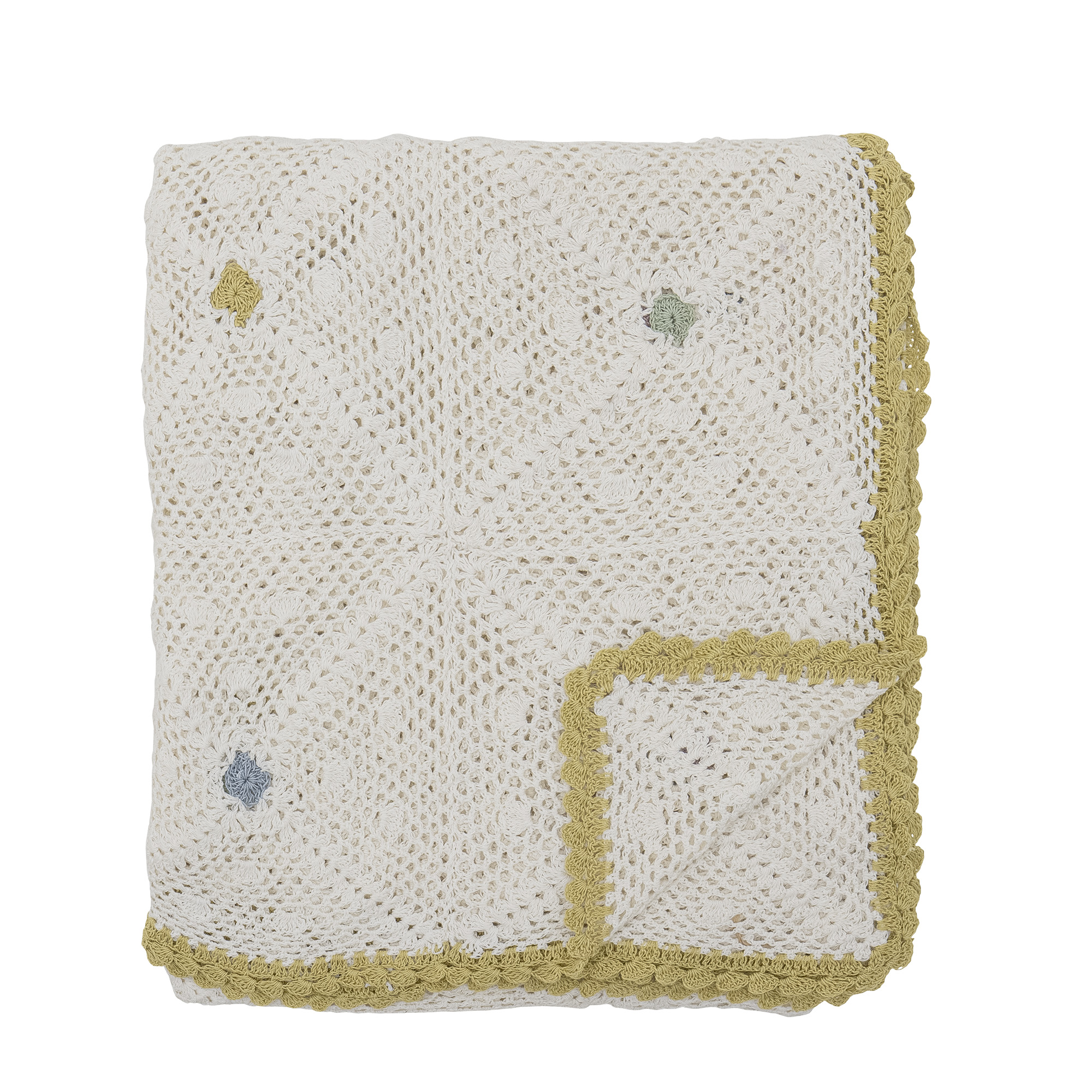 Bloomingville - Rovigo Plaid, Natur, Bomuld, L150xW125 cm billede