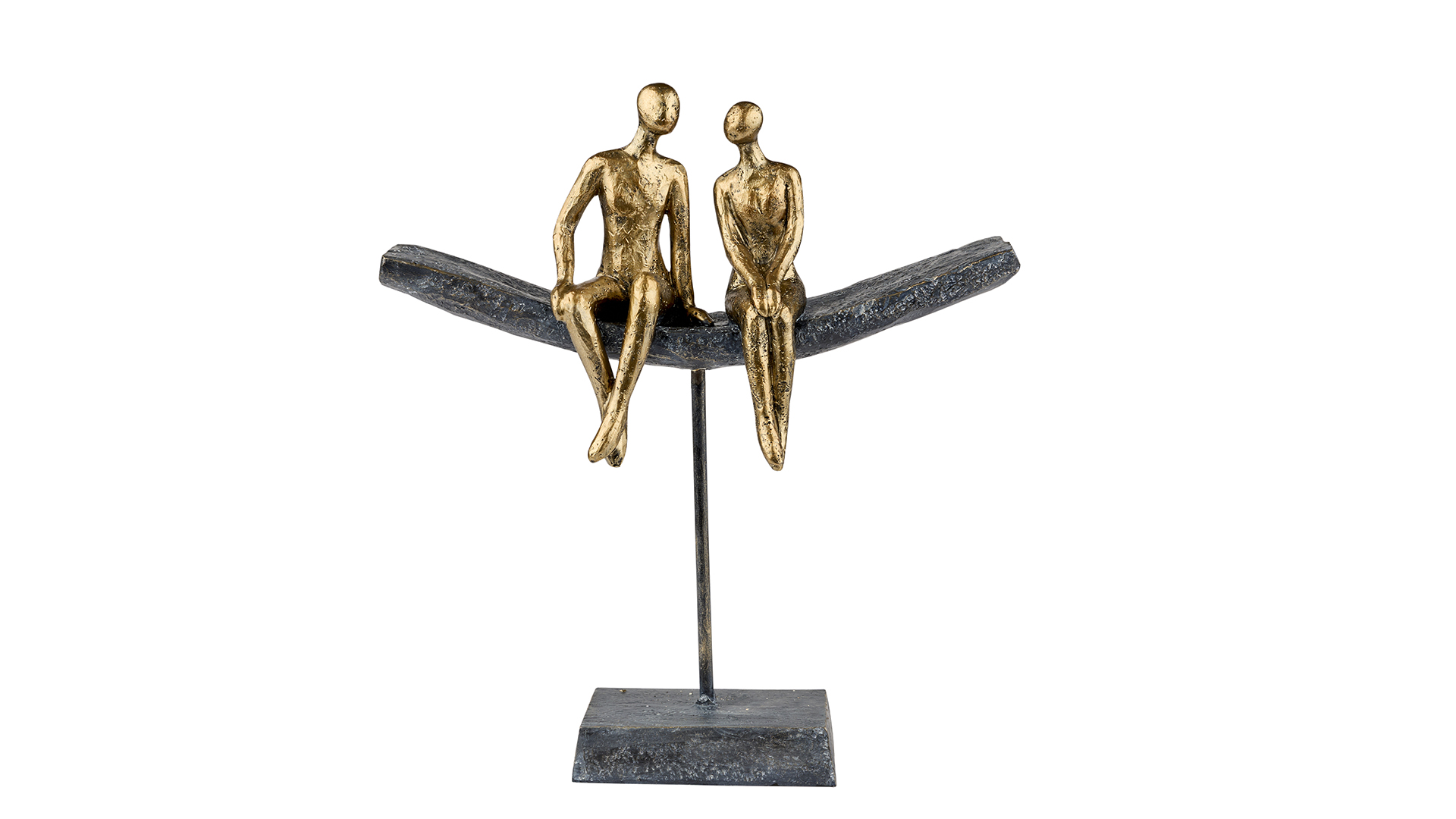 Skulptur 27x24 cm Blå/Guld
