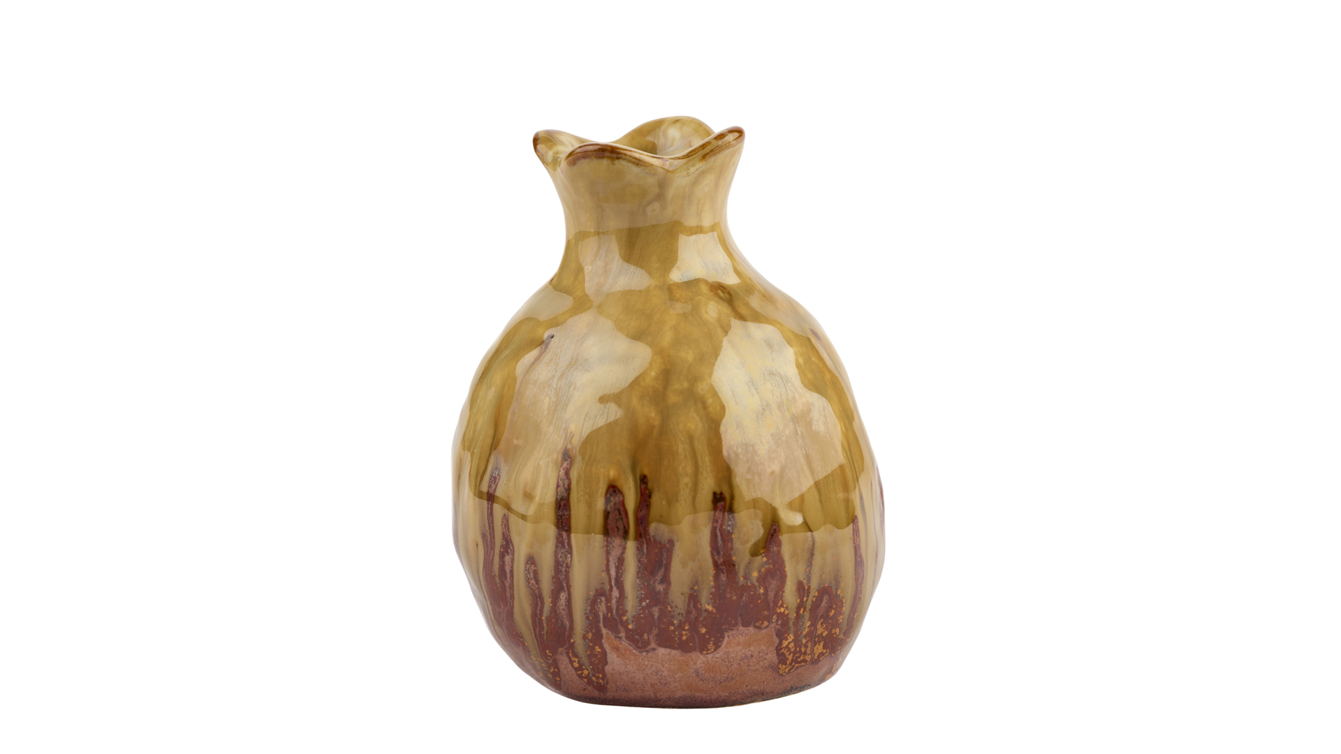 2Have - Vase Keramik Alps 11x9 cm Gylden