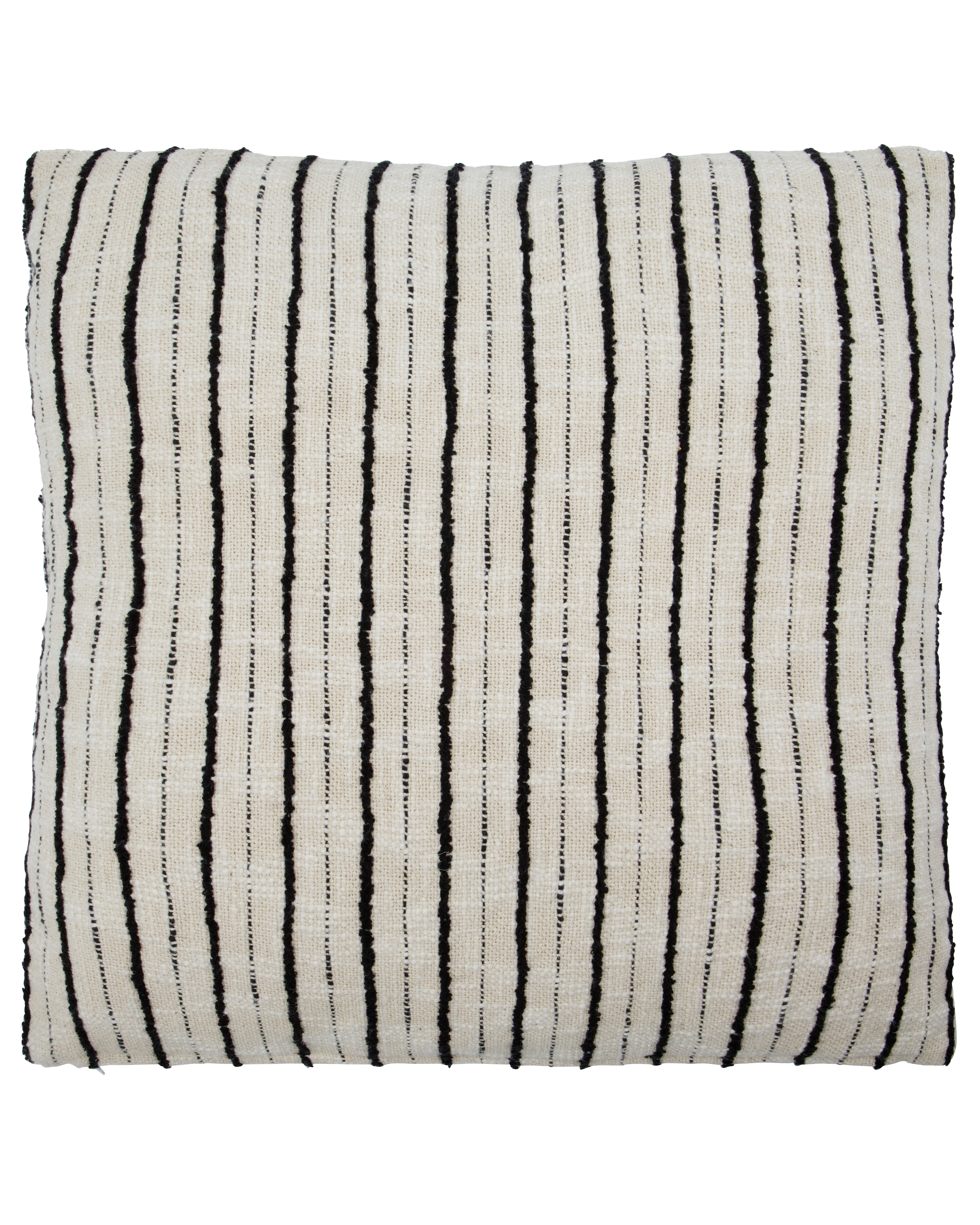 House Doctor - Pudebetræk, Lines, Sort, Råhvid