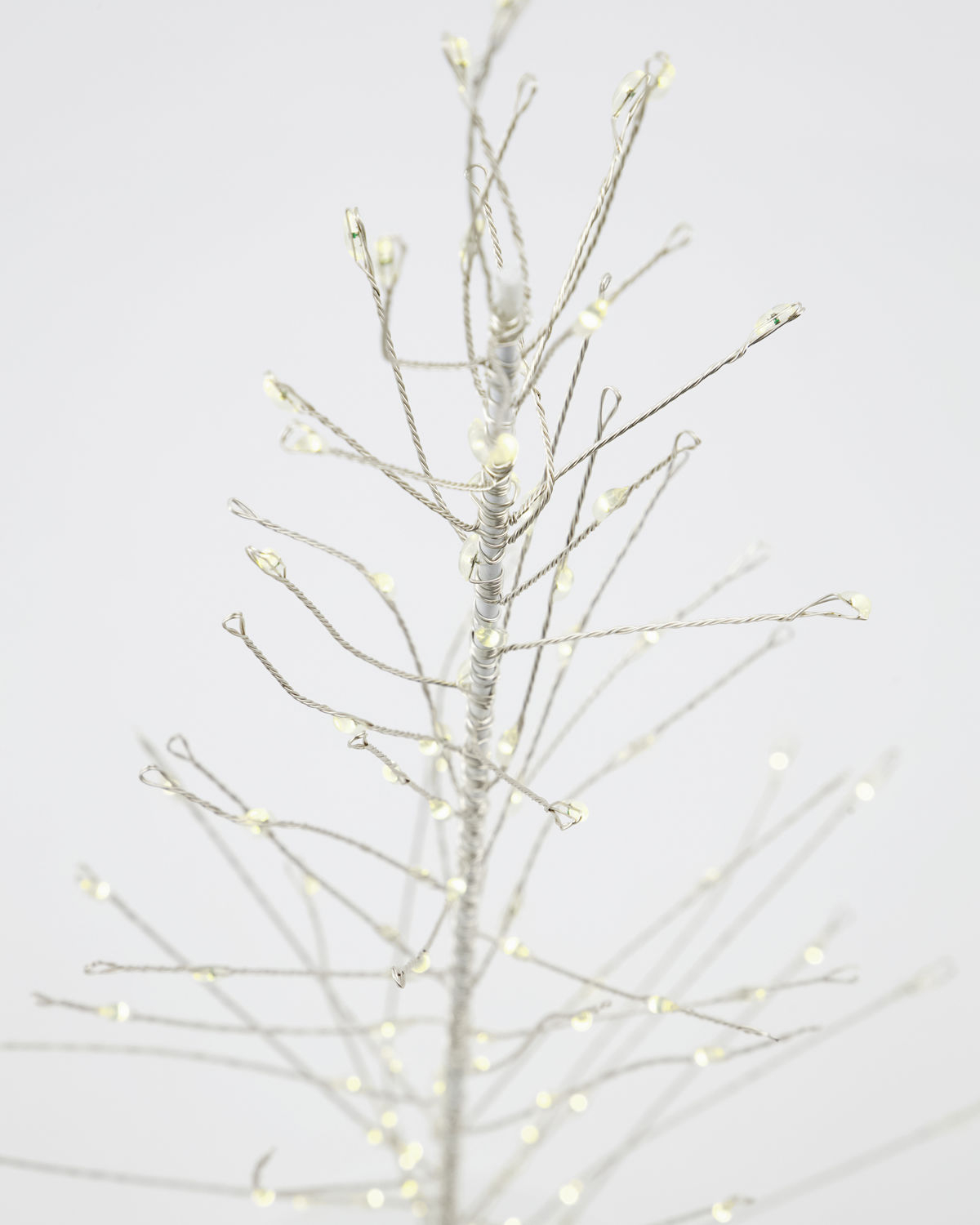 Juletræ i ståltråd, LED Glow, Hvid lille