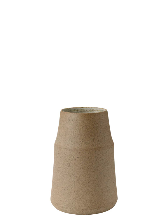 Billede af Knabstrup - Clay Vase - H18 cm varm sand