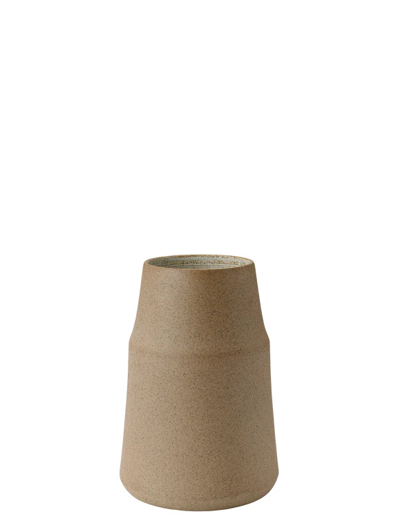 Knabstrup - Clay Vase - H18 cm varm sand