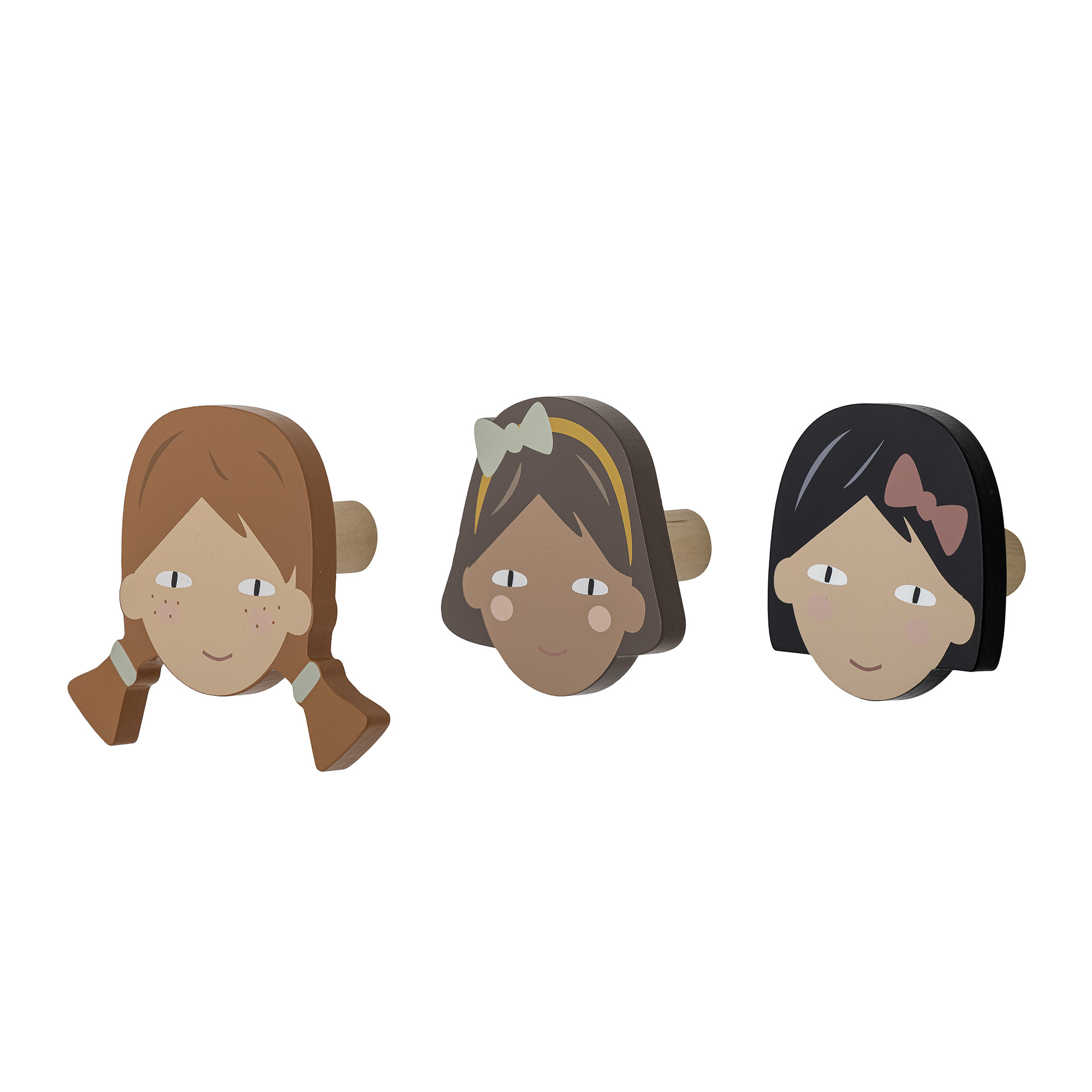 Bloomingville Knager til børn (2 varianter) - Multi - 10cm x 9cm x 8cm - Ruby