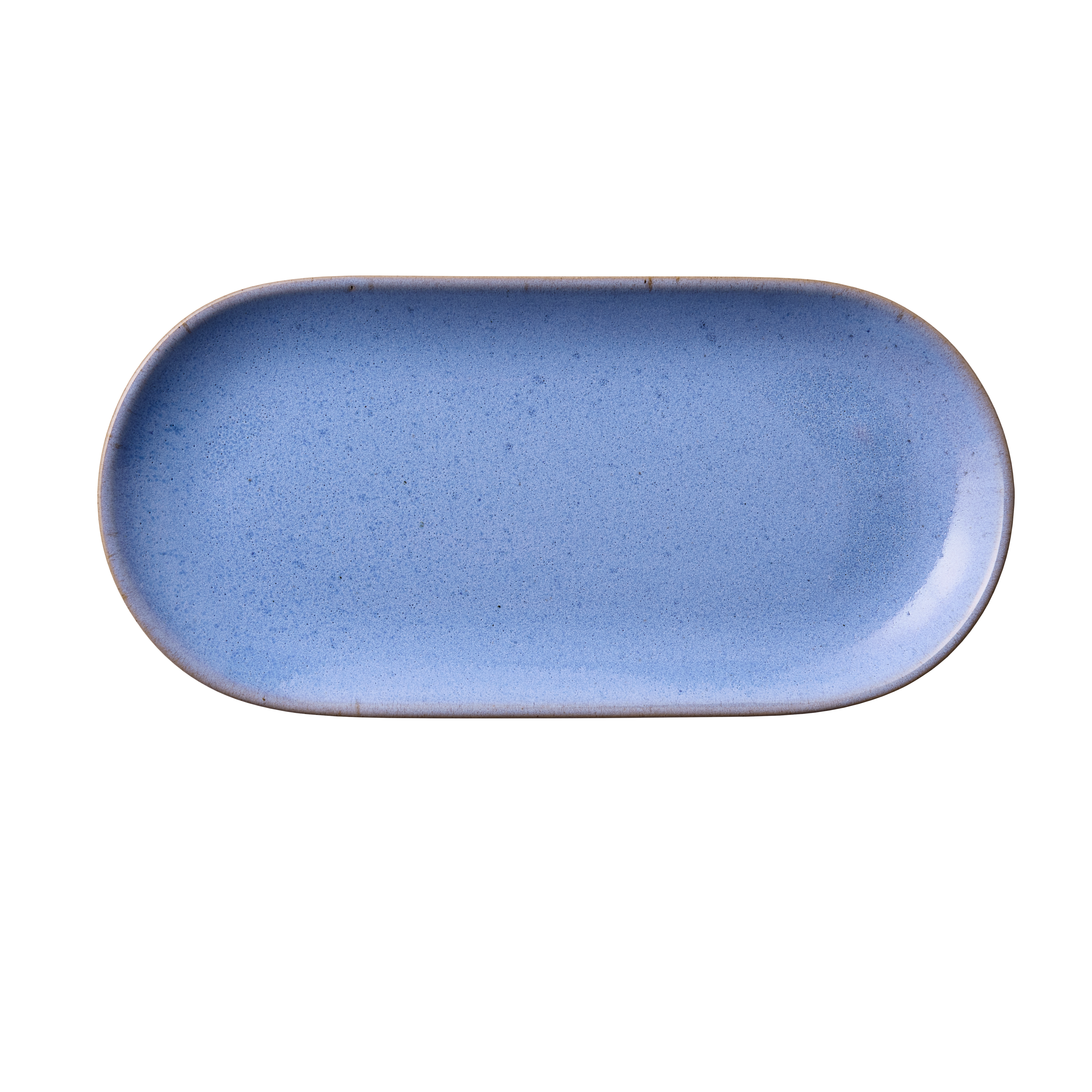 Aida - RAW Colour - oval tall. Blueish 25x12x1,5 cm.