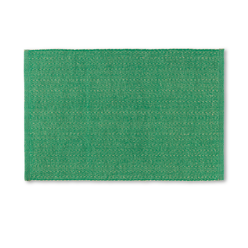 Herringbone Dækkeserviet, 43x30 cm, grøn