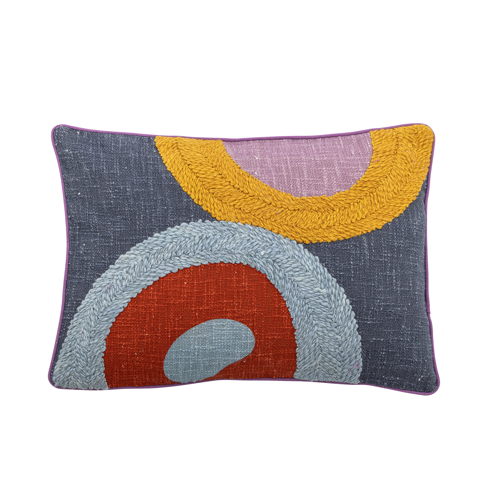 Bloomingville - Polivia Pude, Multifarvet, Bomuld, L50xW35 cm