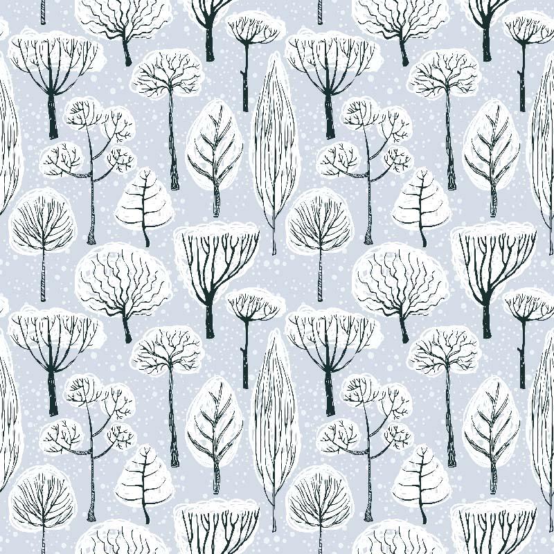 Engholm Textiles - Akryldug Trees - i metermål