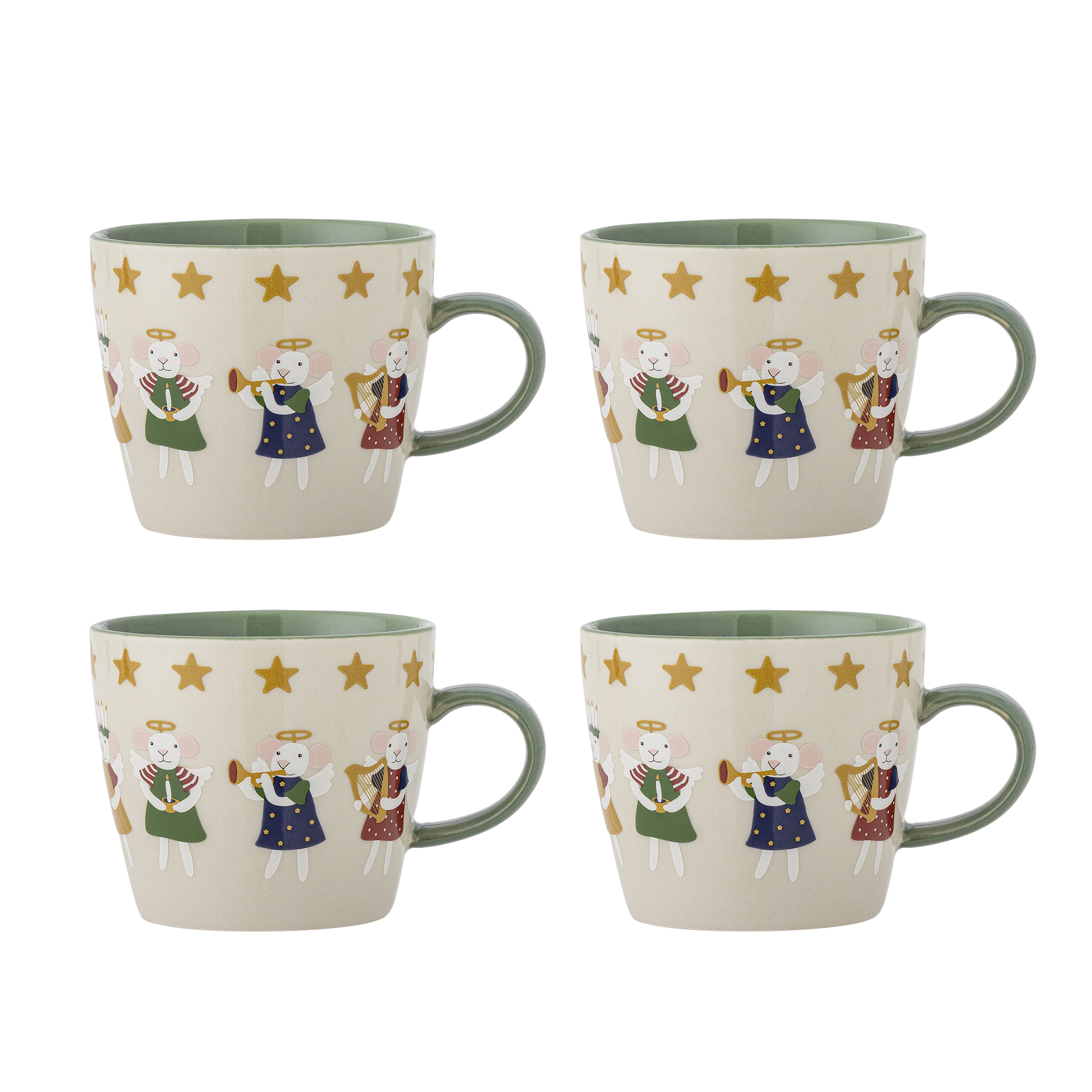 Bloomingville - Peo Krus, Natur, Stentøj, D9,5xH8 cm, Set of 4