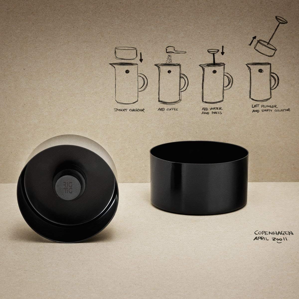 Stelton Kaffeopsamler til stempelkande black*