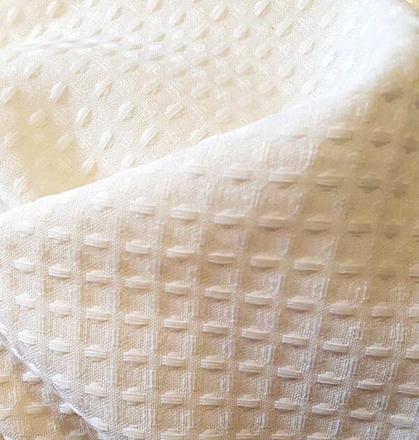 MOUD Home WAFFLE badeforhæng beige - 180x220 cm