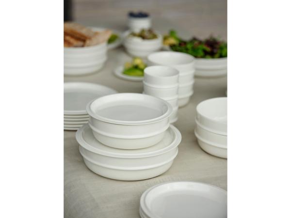 Zone Pastaskål Eau 0,9 liter 20 cm Offwhite Porcelæn