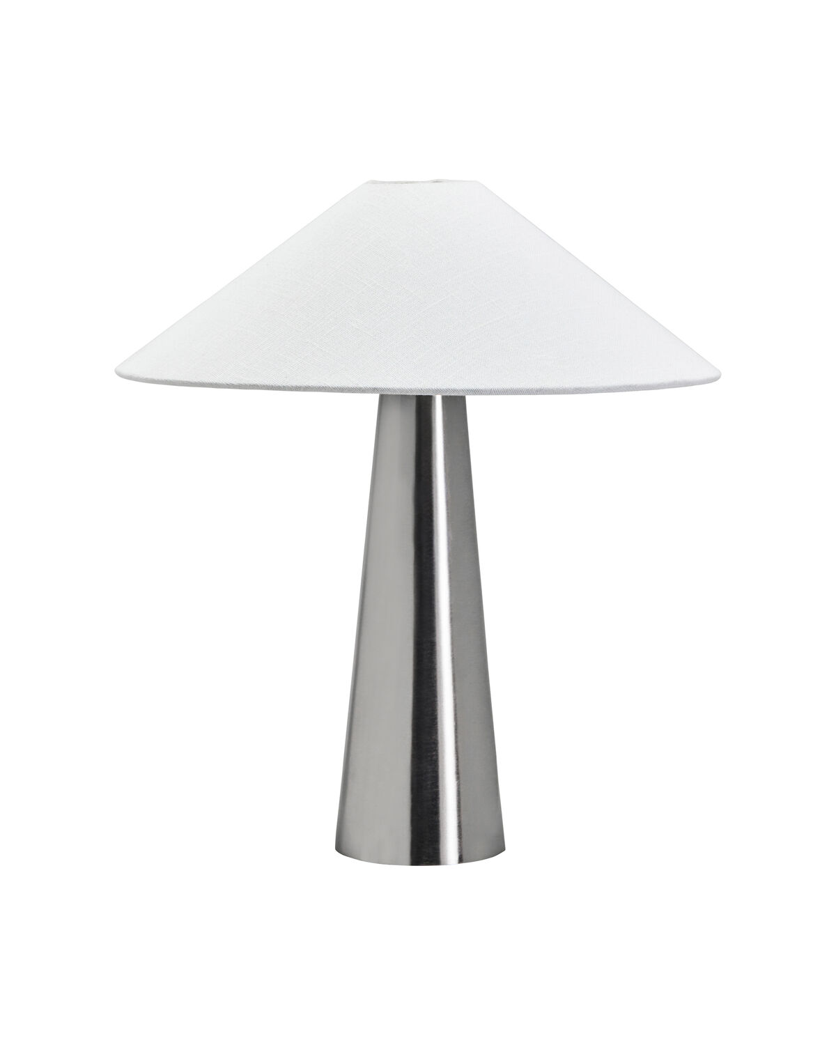House Doctor - Bordlampe, Soffi, Brushed silver, Off-white