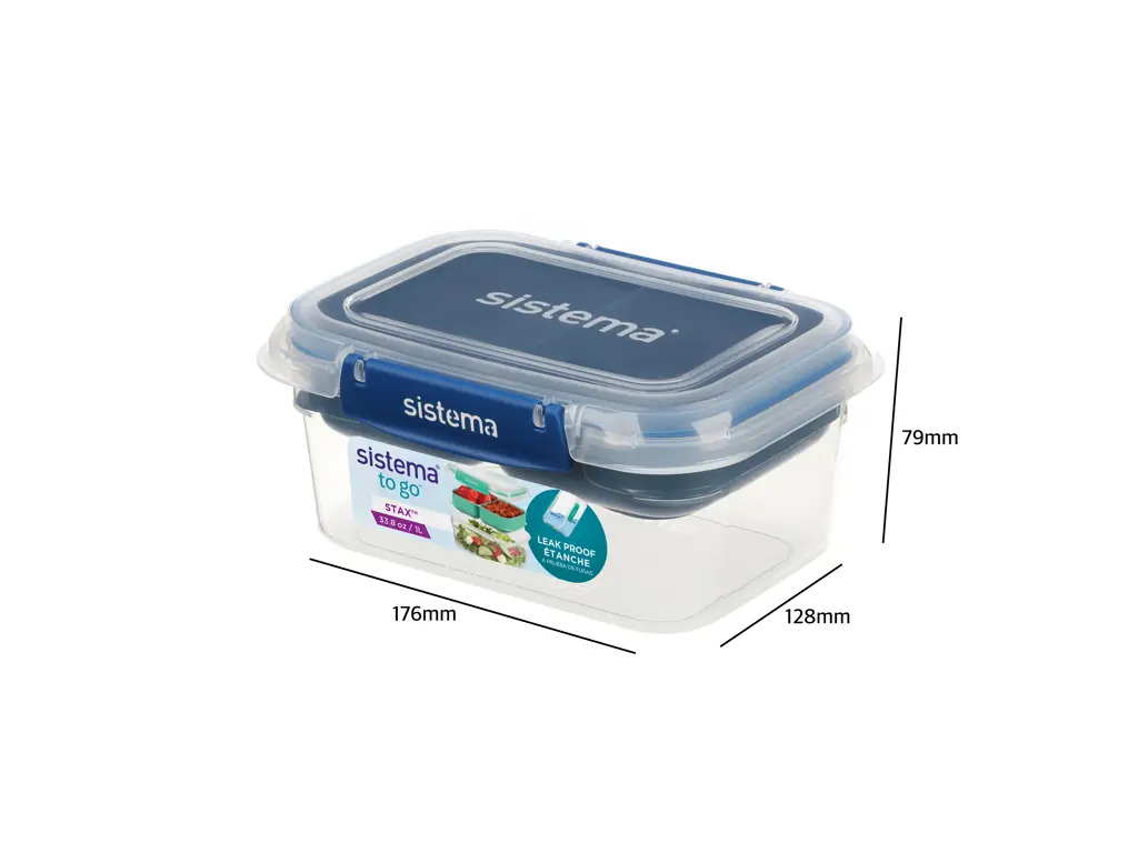 Sistema Club 4 Pack Stax To Go 2x 1L og 2x 2.2L