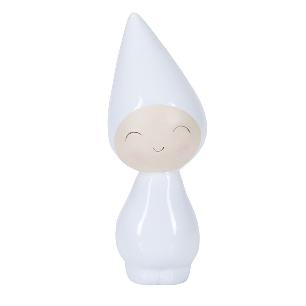 Peggy - Fin figur med store øjne, 11 cm - sort, grå eller hvid - figur Peggy fnisende