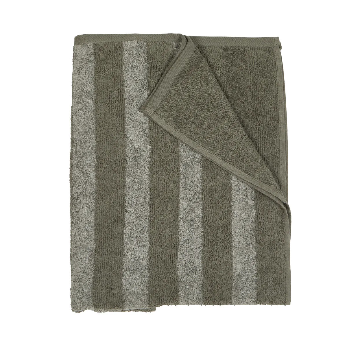 Fondaco - Håndklæde Stripe 50X70 Grøn