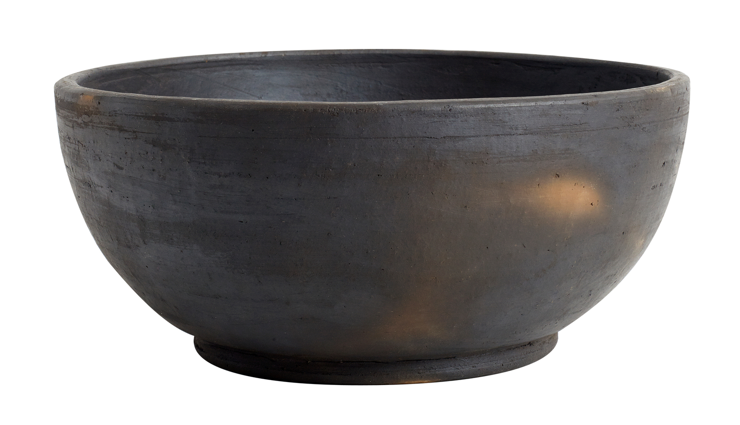 Hazel Skål L - Brun/Sort, Ø23xH9,5 cm - Terrakotta - Brun/Sort