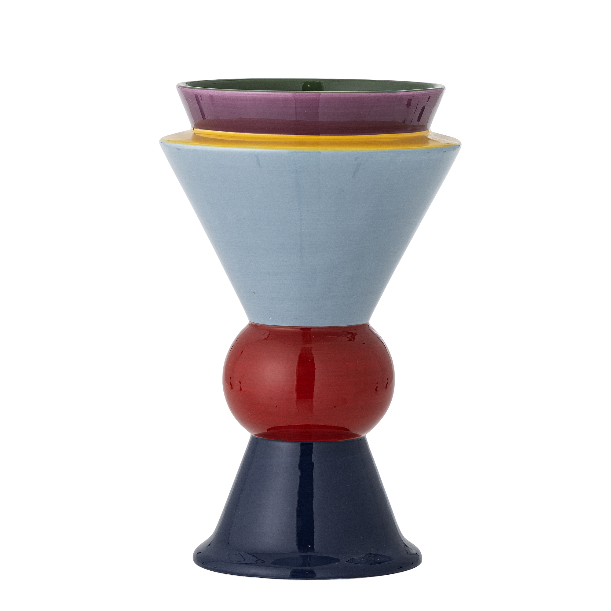 Bloomingville - Trilla Vase, Multifarvet, Keramik, D16xH26,5 cm