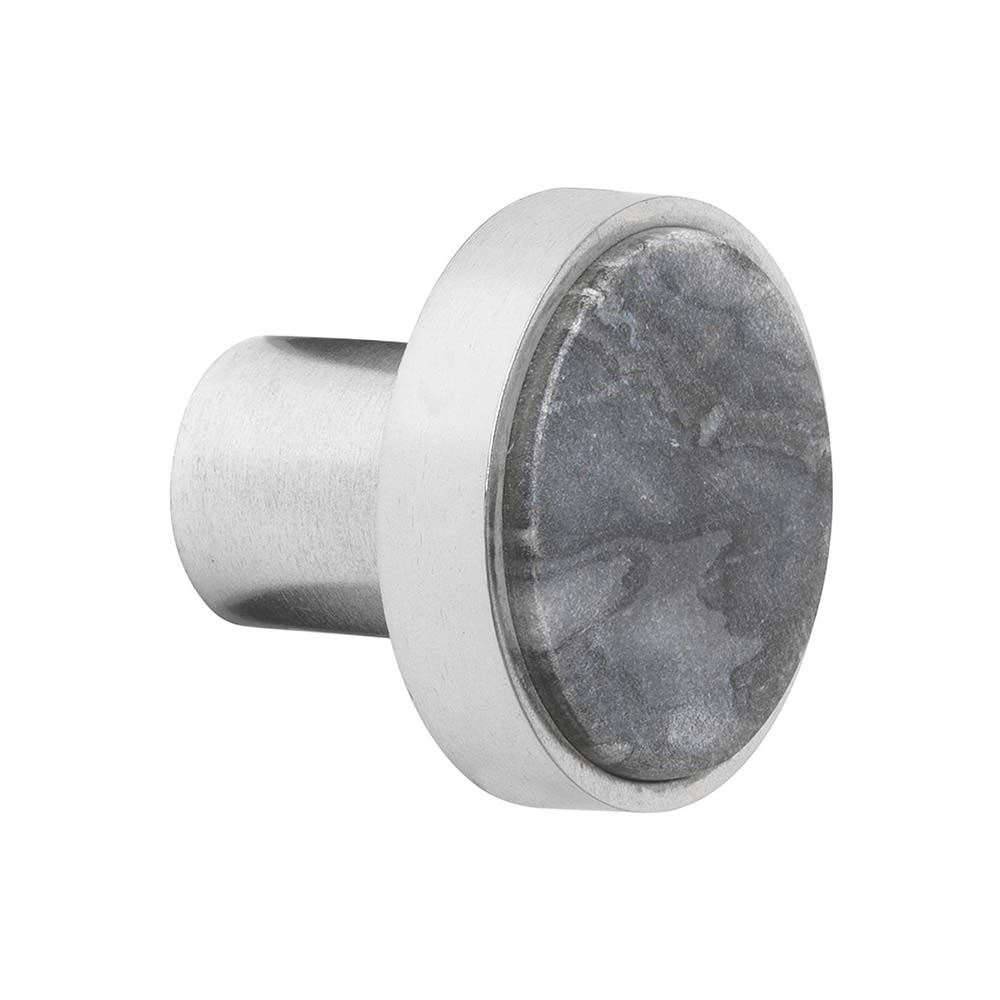 Marble Hook - S - GREY/CHROME* Marble Hook - S - GREY/CHROME*