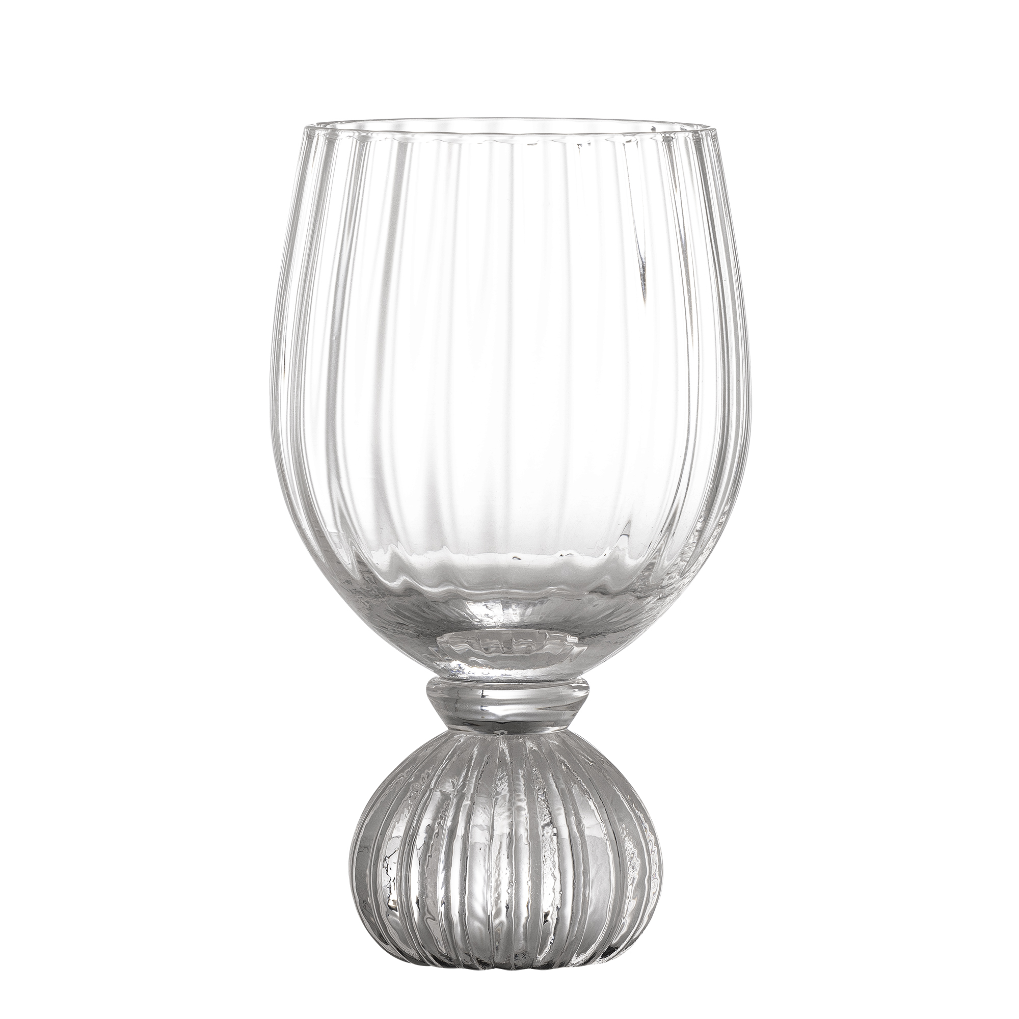 Bloomingville - Taurin Vinglas, Klar, Glas, D9xH15,5 cm