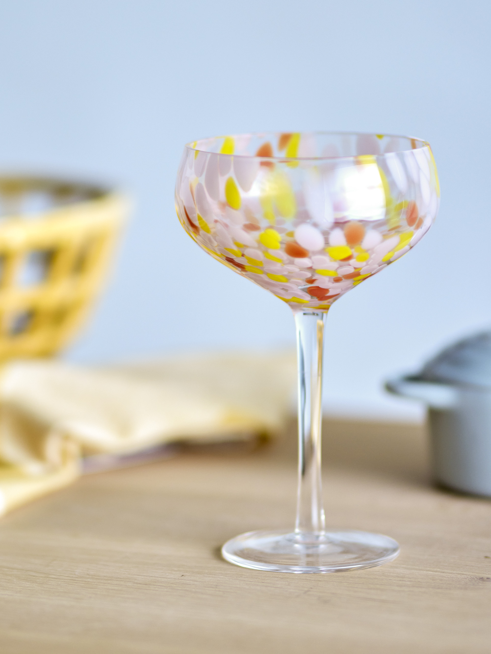 Lilya Cocktailglas, Rosa, Glas, D12xH18 cm