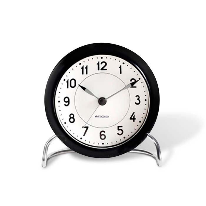 Arne Jacobsen Station Bordur Ø11 cm sort/hvid Arne Jacobsen Station Bordur Ø11 cm sort/hvid