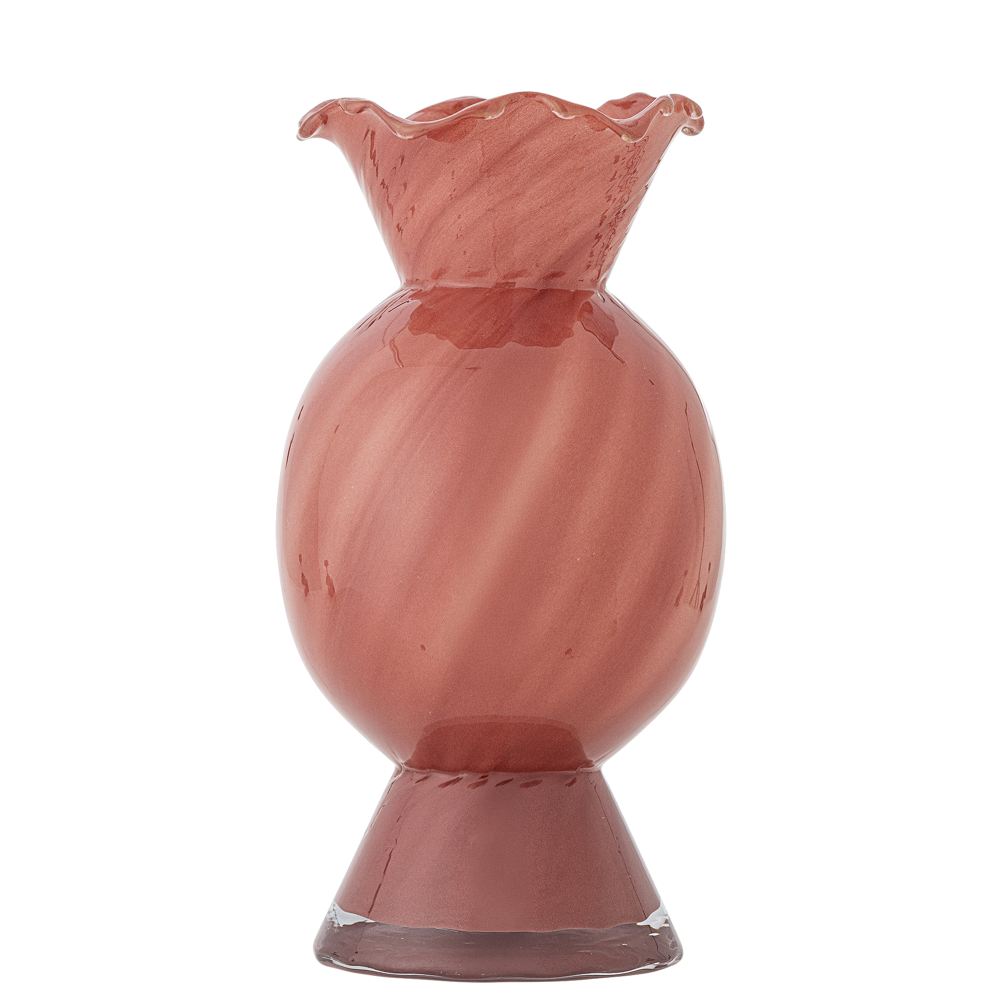 Bloomingville - Rajan Vase, Rosa, Glas, D15xH29 cm