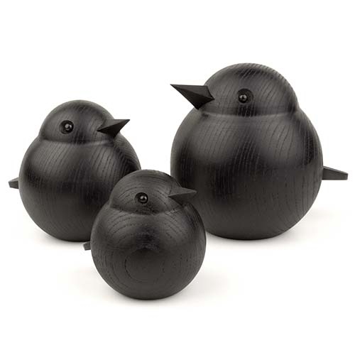 Papa Sparrow, sort eg, large Papa Sparrow, sort eg, large