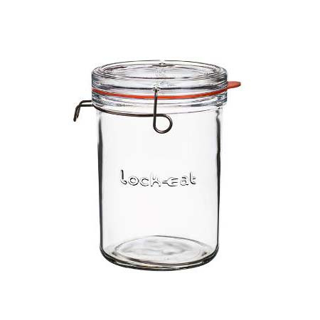 Luigi Bormioli Lock Eat Sylteglas med patentlåg Dia 12 x 17 cm 1 liter Klar