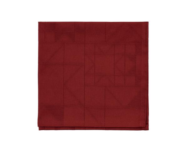 Södahl Star Damask Mundserviet 45 x 45 cm 4 stk. Red