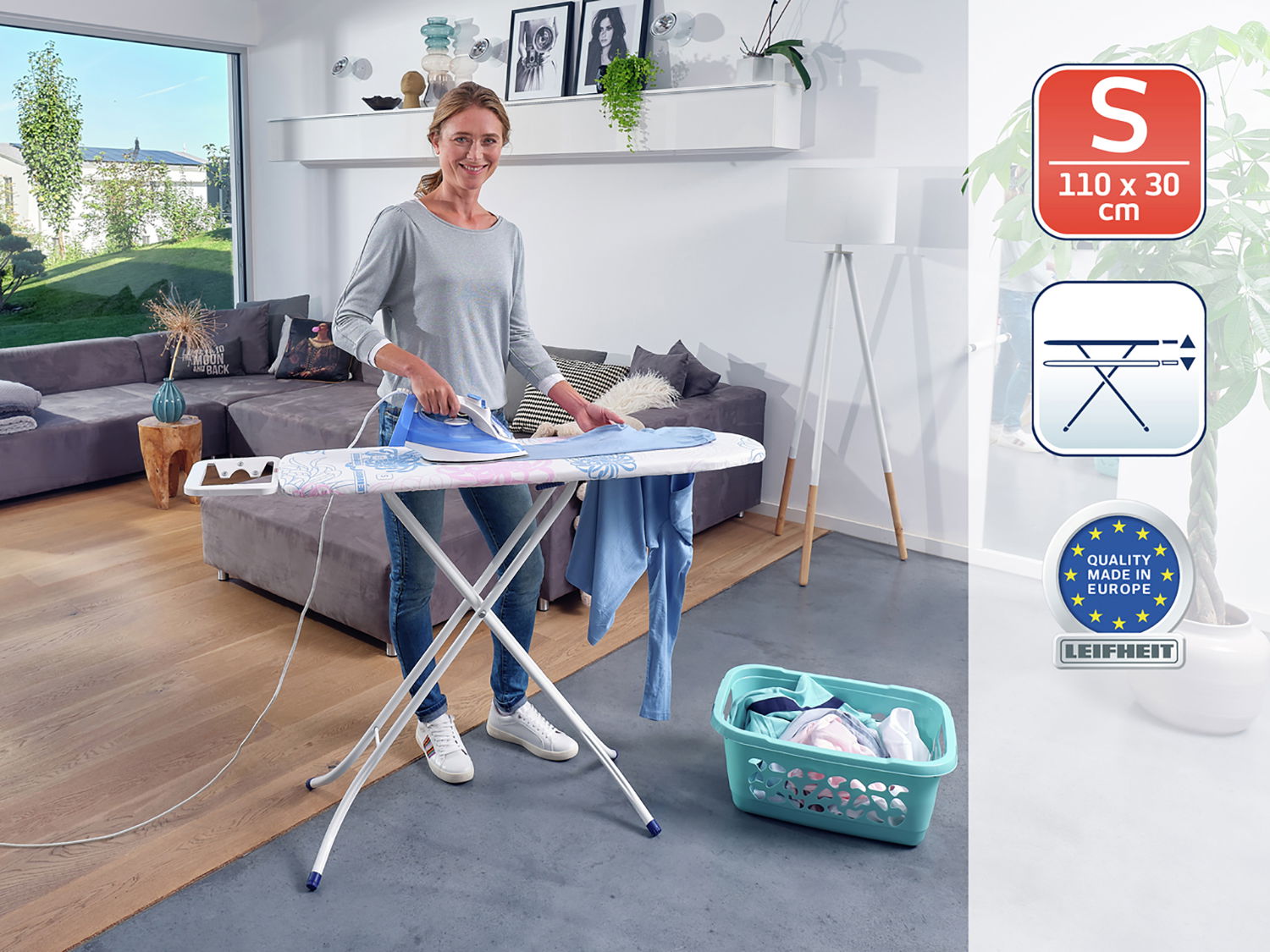 Leifheit - Strygebræt Classic S Basic Blomst